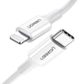 Miniatyrbild 2 av 6: USB-C till Lightning MFi-kabel, 3A, 2m - Ugrön - Vit