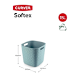 Miniatyrbild 3 av 3: Korg - korg - korg - Curver kub - 258712 - KORG KARRÉ, TURKOS SOFTEX 15L