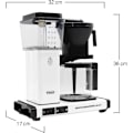 Miniatyrbild 2 av 4: Filterkaffebryggare - Moccamaster - KBG Select - 1.25 L - Matt Vit - Automatisk Stopp