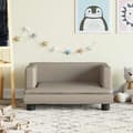 vidaXL Barnsoffa cappuccino 60x40x30 cm konstläder 3196328