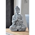 Miniatyrbild 2 av 5: Sagesse SCFRBFB inomhusfontän - Zen'Light - Buddha - LED-belysning - Grå Grå