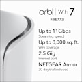 Miniatyrbild 2 av 3: NETGEAR Orbi 7 TB WIFI 7 3PK B