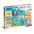 Miniatyrbild 1 av 3: CLEMENTONI - 10 i 1 Peppa Pig Pussel - Mindre än 100 bitar - För barn Flerfärgad