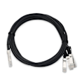 Miniatyrbild 3 av 3: DIGITUS DAC nätverkskabel 2m, 1x QSFP+ 40G till 4x SFP+, datahastighet upp till 10,3125 Gbps