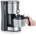 Miniatyrbild 3 av 5: SEVERIN KA4845 isolerad filterkaffebryggare - 8 koppar - 1 L - 1 000 W - Aromaväljare - Rostfritt stål/Svart