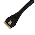 Miniatyrbild 4 av 4: PCIe 4.0 Slim SAS SFF-8654 8i 74 stift till 2x SFF-8639 68 stift U2 U3 kabel 70 cm
