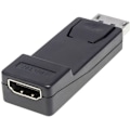 Miniatyrbild 2 av 2: DisplayPort till HDMI-adapter - Manhattan - Svart - 1080p - UL-certifierad - Guldpläterade kontakter