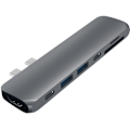 Miniatyrbild 1 av 2: Satechi Aluminium Type-C Pro Hub Adapter Dockningsstation - Thunderbolt 3 - 11,4 cm x 2,79 cm x 1,02 cm - 39,7 g