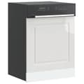 vidaXL Diskbords-panel Kalmar vit glans 60x1,5x57 cm 853659