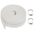 vidaXL platt slang 25 m 2" PE 151807 Vit