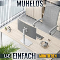 Miniatyrbild 2 av 4: Support PC-skärm - RICOO - TS6811 - Vridbar - Nejsbar - Justerbar höjd 180mm