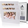 Miniatyrbild 1 av 4: KDL Video Intercom RFID 7 Tum Systeem för Dörrtelefon 3 Monitorer med 1 Kamera med Infraröd Nattvision