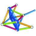 Miniatyrbild 4 av 5: Byggset - GEOMAG - Glitter - 30 bitar - Flerfärgad - Från 3 år Flerfärgad