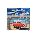 Miniatyrbild 4 av 4: REVELL Model Set VW T1 Samba Bus Model Kit för att bygga, limma och måla, med tillbehör Att måla