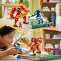 Miniatyrbild 5 av 6: LEGO® 71808 NINJAGO Kais Eldelementalrobot, Ninjaleksak med anpassningsbar minifigur plus Kai och Zane minifigurer Flerfärgad
