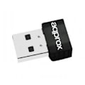 Miniatyrbild 3 av 4: USB Wifi-adapter - approx! - APPUSB600NAV2 - Svart - USB - Trådlös