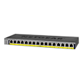 Miniatyrbild 1 av 3: Commutator - NETGEAR - GS116LP - 16 Gigabit-portar - PoE+ 76W - Rackbar och väggmonterad
