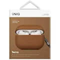 Miniatyrbild 3 av 5: Etui i läder för UNIQ hörlurar för AirPods Pro 2:a generationen äkta läder
