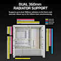 Miniatyrbild 6 av 6: PC-chassi - CORSAIR - FRAME 4000D RS ARGB-serien - Mellanstor - 3 ARGB-fläktar - Vit
