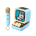 Miniatyrbild 1 av 4: Bluetooth-högtalare - Divoom - Ditoo Mic - 15W - Karaoke - Pixelvisning Blå