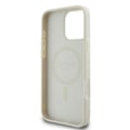 Miniatyrbild 2 av 4: Coque iPhone 16 Pro Max - Guess - Peony Script Logo - Ekologisk läder - Mjuk - MagSafe Vit