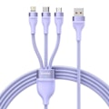 Miniatyrbild 1 av 6: Data cable 3 i 1, USB, 66 W, 1,2 m - Baseus Flash Series 2 (CASS040005) - Lila