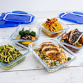 Miniatyrbild 3 av 4: PYREX COOK&GO Rektangulärt förvaringsfat 1,7l 24x18cm + Blått lock Blå