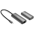 Miniatyrbild 1 av 2: USB-C till HDMI-extender - DIGITUS - DS-55343 - UHD 4K 120 Hz - 30 m - Sändare & mottagare kit Svart