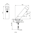 Miniatyrbild 2 av 4: Ideal Standard SensorFlow Sensor tvättställsblandare utan blandare, batteridriven, krom A7556AA