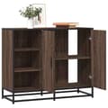 vidaXL Buffé ekbrown 92x35x76 cm Ingenjörsträ 849023