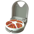 Miniatyrbild 1 av 3: PetSafe - Eatwell Automatisk matautomat för hundar/katter, upp till 5 måltider - Programmerbar - Tvättbar bricka Taupe och vit