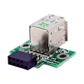 Miniatyrbild 3 av 3: Intern USB 2.0-adapter - STARTECH - 2x USB A till moderkortskontakt - F/F - 1 x IDC hona - 2 x Typ A
