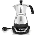 Miniatyrbild 1 av 4: Elständig kaffebryggare - BIALETTI - Moka - 6 koppar - Inox - Programmerare med automatisk avstängning Grå och svart