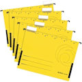 Miniatyrbild 1 av 2: Suspensionsdossier A4 - Herlitz - Gul - 5 enheter - Återvunnet kartong - Transparenta flikar Gul