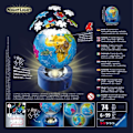 Miniatyrbild 4 av 4: Ravensburger - 3D Globe World Map Pussel med LED - 72 bitar Blå