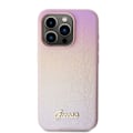 Miniatyrbild 3 av 6: iPhone 15 Pro Max Fodral - Guess Saffiano Iridescent Script (GUHCP15XPSAIRSP) - Rosa