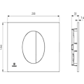 Miniatyrbild 3 av 3: Reservdel sanitär VVS Ideal Standard - R0503A6 - Oleas tryckplatta, svart