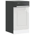 vidaXL Diskbords-panel Kalmar vit glans 45x1,5x57 cm 853649