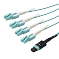 Miniatyrbild 1 av 3: StarTech.com MPO8LCPL10M, 10m, OM3, MPO-MTP, 8x LC, Hane-Hane, Aqua
