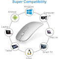 Miniatyrbild 2 av 4: Bluetooth-mus - Ej specificerad - Mini Tyst Mus - Laddningsbar - Grå - Bluetooth 4.0