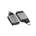 Miniatyrbild 1 av 4: Adapter - wifi-antenn - 3g Alogic - ULCDPMN-SGR - Ultra MINI USB-C (männlich) auf Displayport (weiblich) Adapter grå