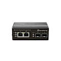 Miniatyrbild 2 av 3: LEVELONE IGP-0431 Gigabit Ethernet Network Switch med 2 RJ-45-portar och 2 SFP-moduler installerade