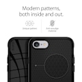 Miniatyrbild 4 av 4: Spigen iPhone SE 2020/8/7 fodral [Liquid Air] geometriskt droidmönster, dubbelt skydd, mjuk svart