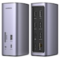 Miniatyrbild 1 av 6: Hub USB-C - Ugreen - Revodok 12 i 1 - PD 100W - Trippel visning - 8K
