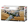 Miniatyrbild 4 av 4: SLUBAN ARMY FIGHTER ANSLUTNINGSTEGE BYGGSET BRITISH ARMY MILITÄR M38 B0712 ARTIKULERAD PILOT