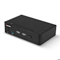 Miniatyrbild 3 av 4: Switch KVM - Odefinierad - 2 portar - DisplayPort 1.4 - USB 3.0 - Stereo ljud