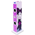 Miniatyrbild 1 av 4: BIGBEN TW5ROCK Multimedia ljudtorn med mikrofon - 2 x 10W RMS - USB-port - Rosa och vit