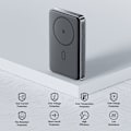 Miniatyrbild 5 av 6: Trådlös extern batteri, Typ-C, 10 000 mAh, PD20W, PD20W, LED-indikator - Acefast (M6-10000) - Vit