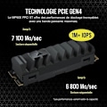 Miniatyrbild 3 av 4: Corsair MP600 PRO XT - 2TB NVMe PCIe M.2 Solid State Drive (CSSD-F2000GBMP600PXT)