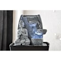 Miniatyrbild 3 av 5: Sagesse SCFRBFB inomhusfontän - Zen'Light - Buddha - LED-belysning - Grå Grå